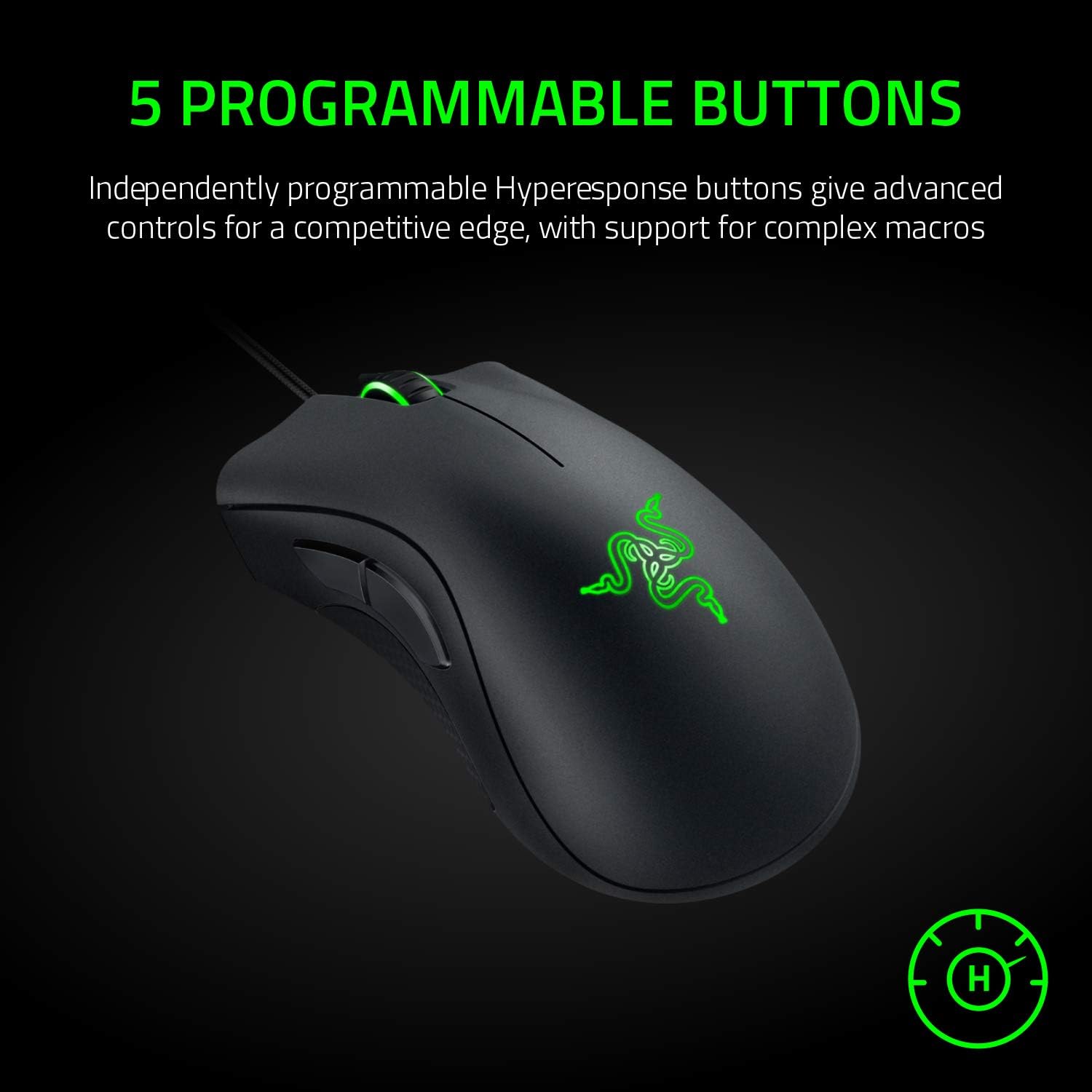 RAZER DEATHADDER ESSENTIAL BLACK WIRED MOUSE image 3