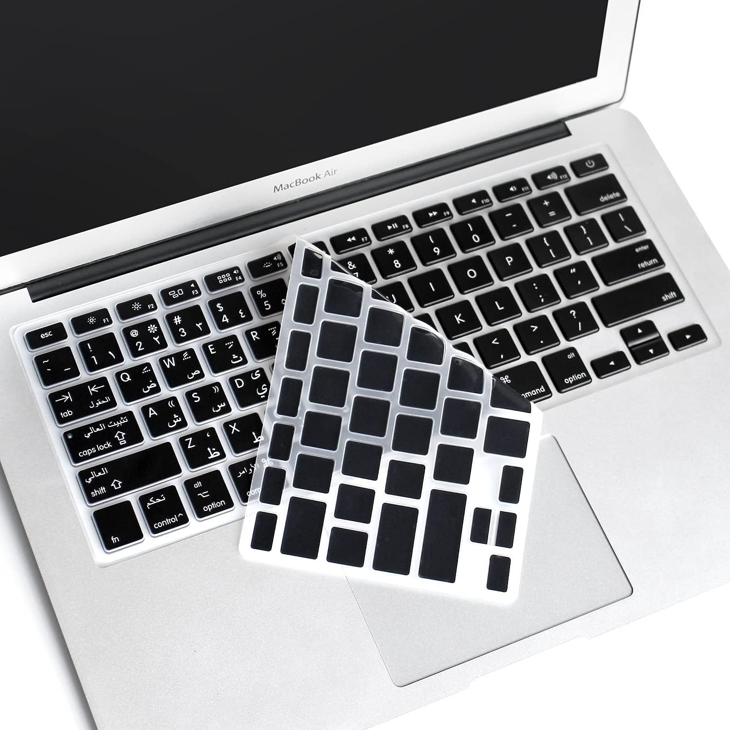 Arabic Language Silicone Keyboard Cover Skin MacBook Air 13” A1932 image 6