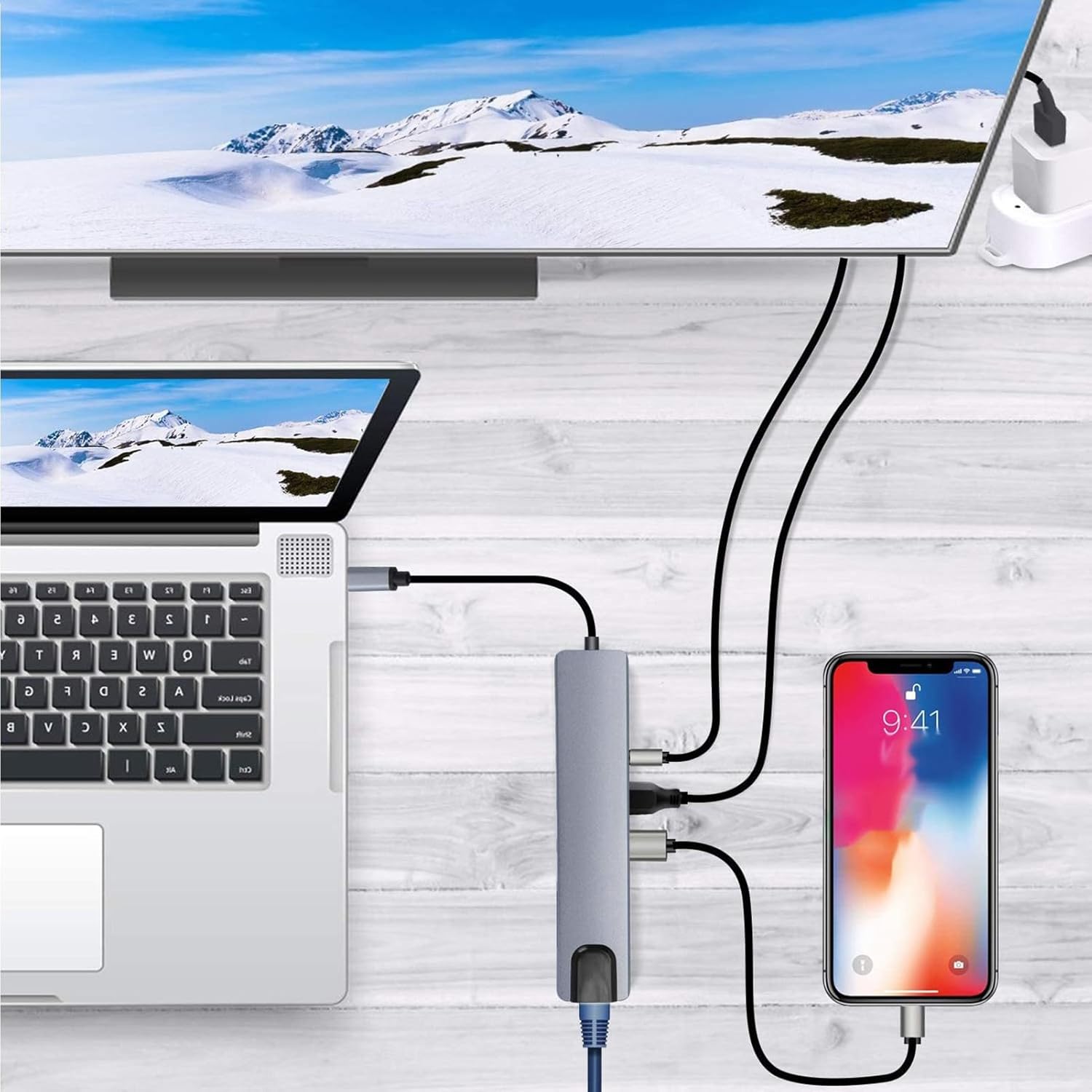 SatcOp 8‑in‑1 USB‑C image 2