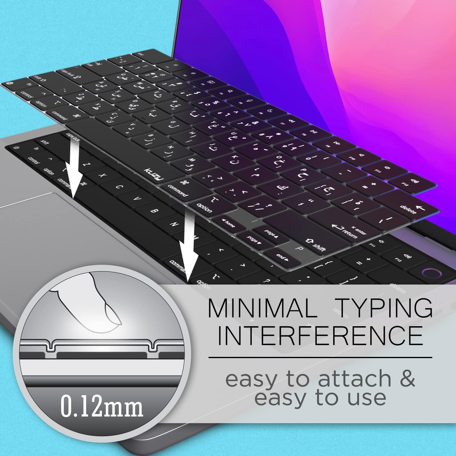 Arabic MacBook Pro Keyboard Cover 2023 2022 14 inch image 4