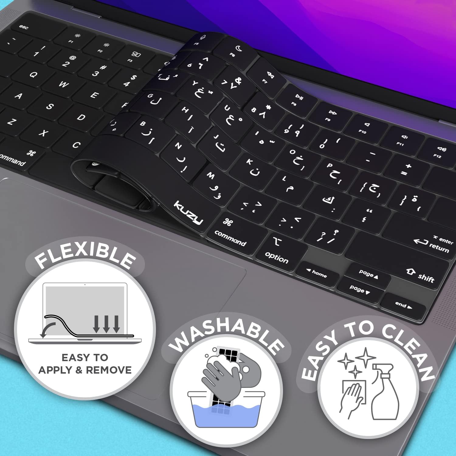 Arabic MacBook Pro Keyboard Cover 2023 2022 14 inch image 5