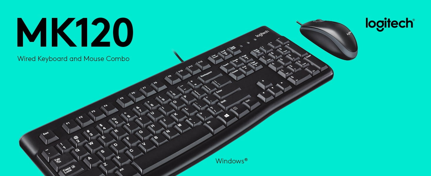 MK120 CORDED KEYBOARD AND MOUSE COMBO image 2