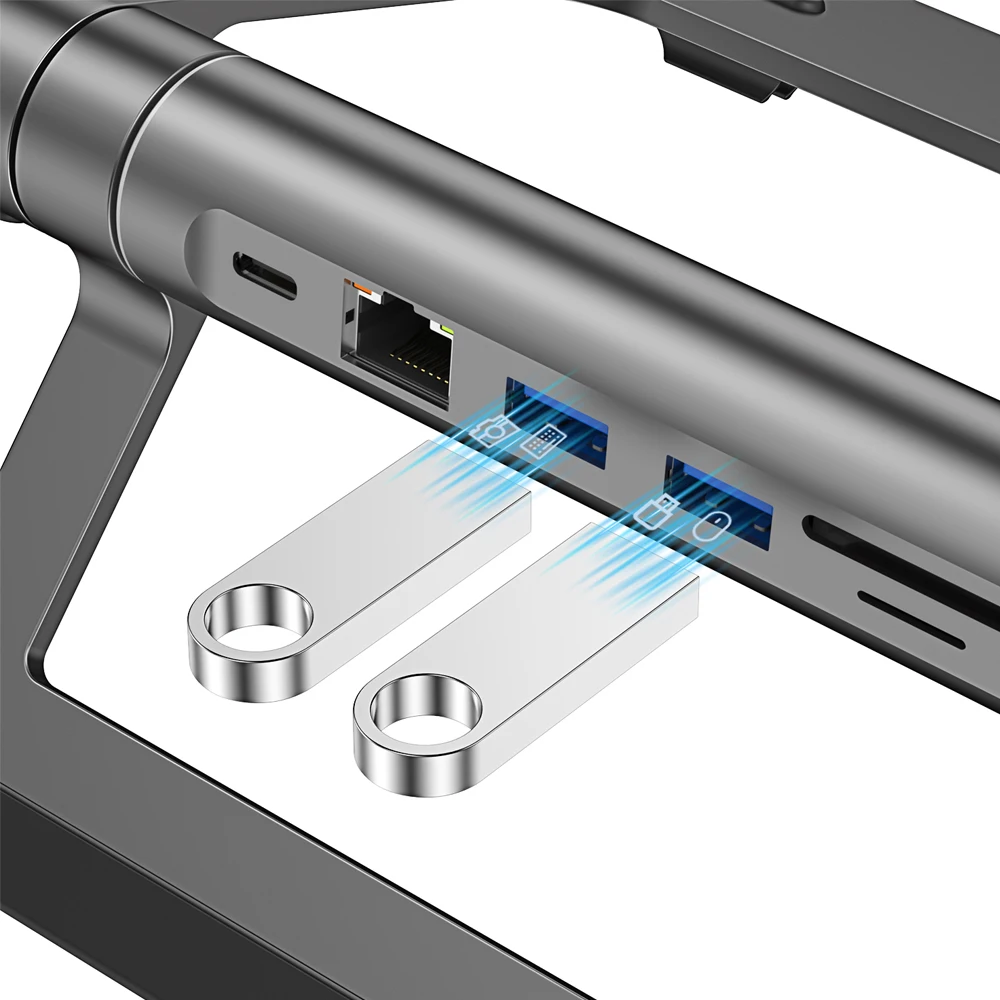 WiWU A821CH Laptop Stand With Docking Station image 4