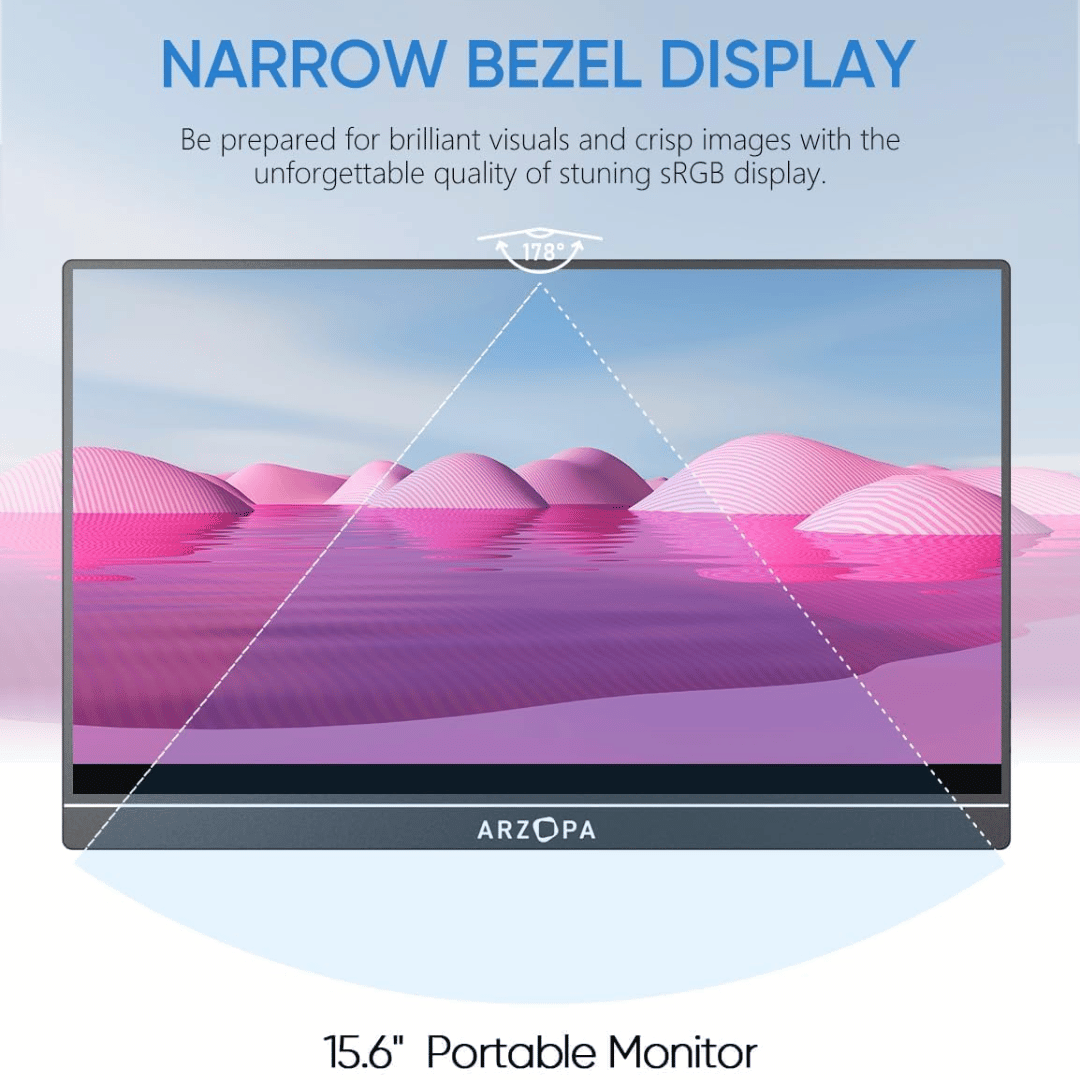 Arzopa A1 15.6″ FHD Lightweight Portable Travel Monitor image 2