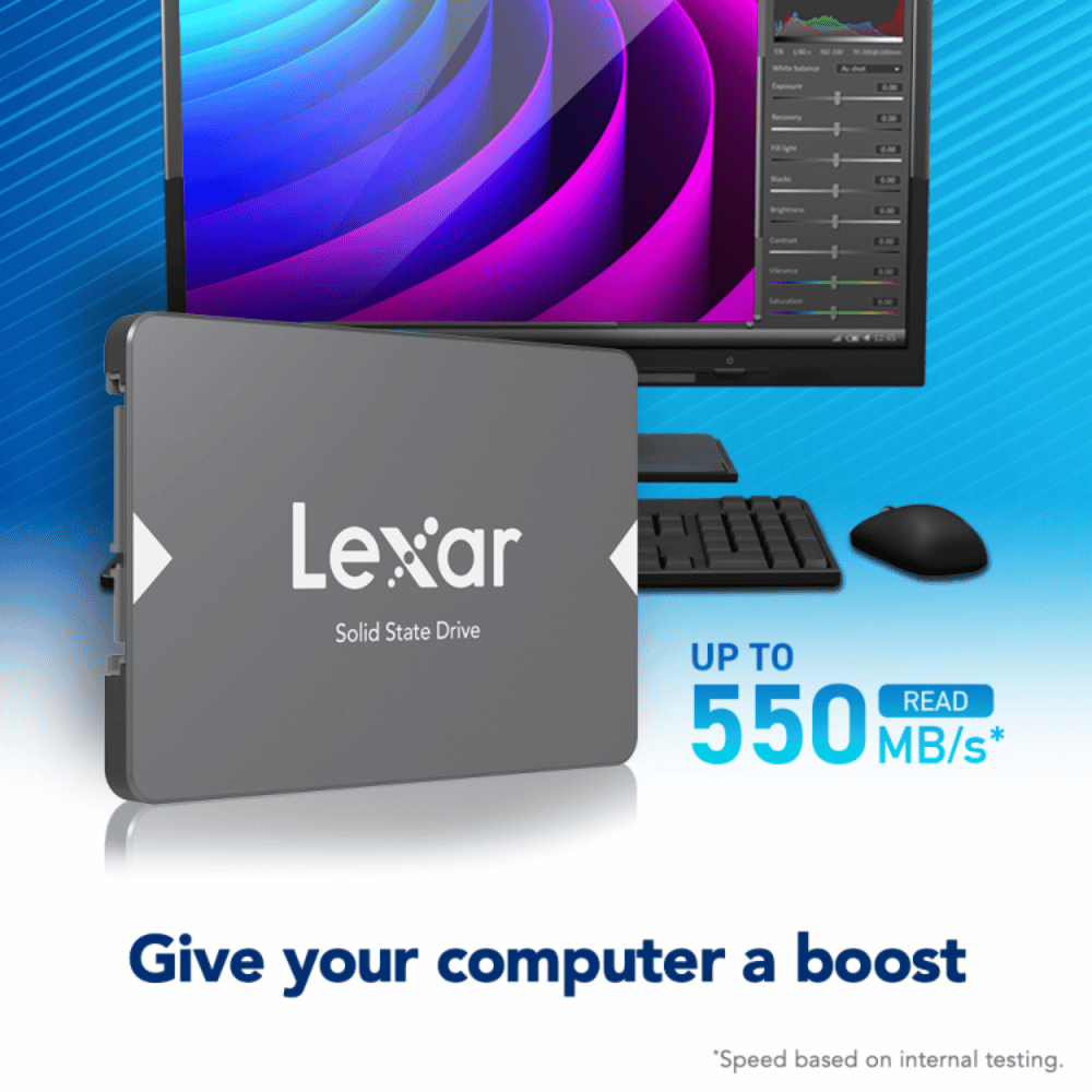 Lexar NS100 512GB 2.5″ SATA SSD image 3