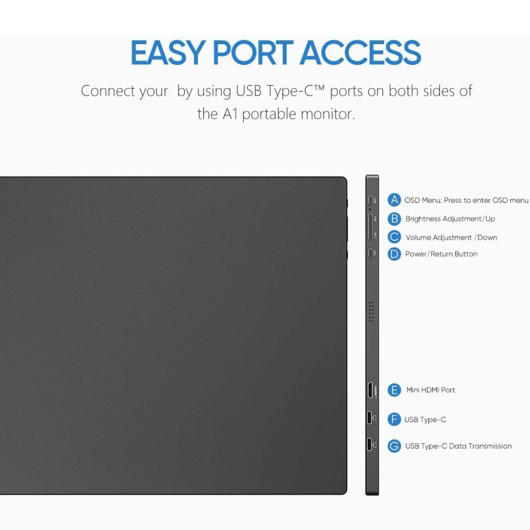 Arzopa A1 15.6″ FHD Lightweight Portable Travel Monitor image 3
