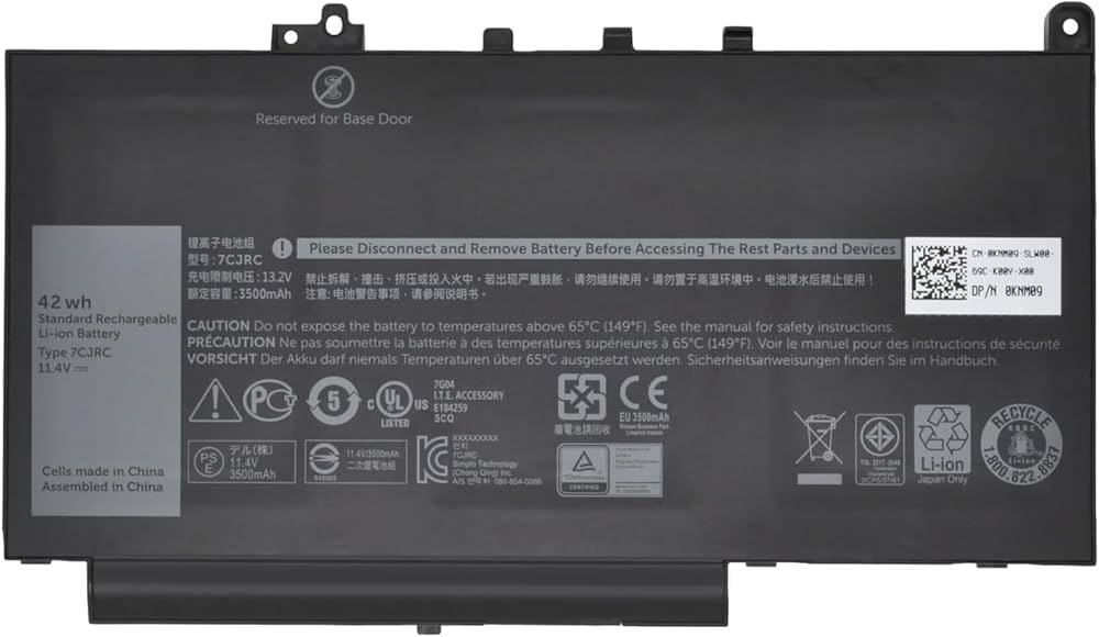 BATTERY DELL 7CJRC image 3