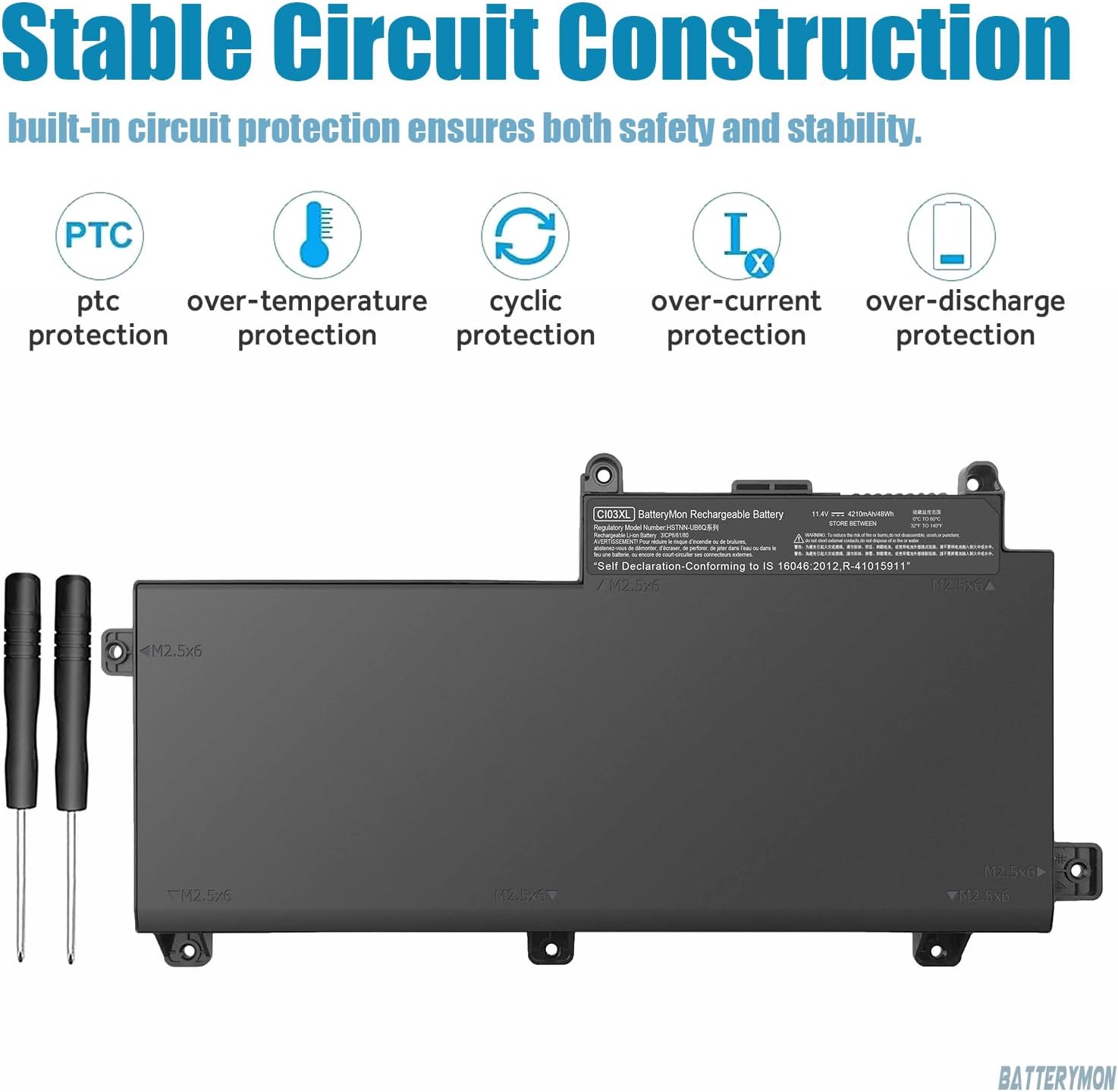 HP Battery CI03XL image 2