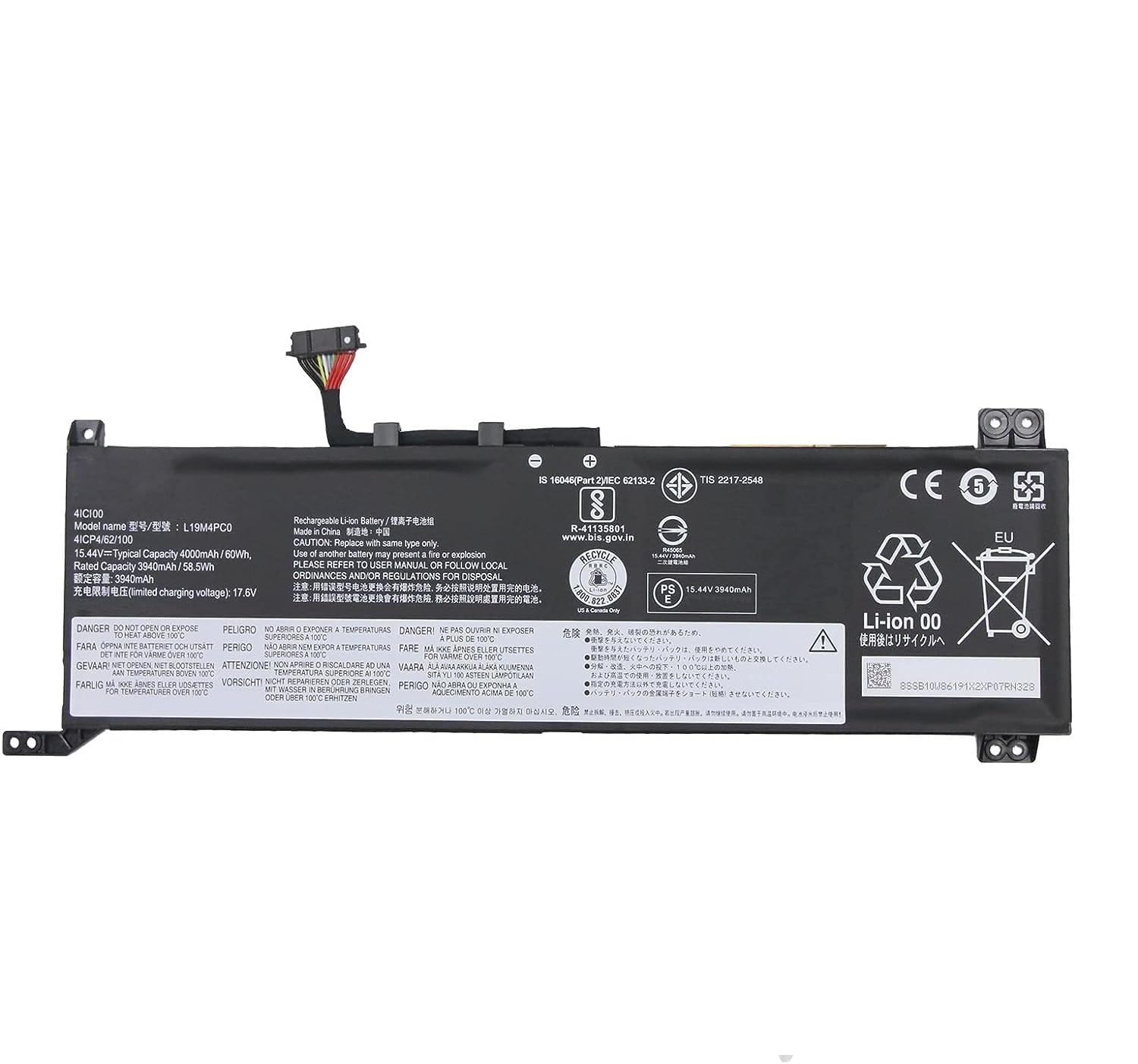 LENOVO BATTERY L19M4PC0 image 2