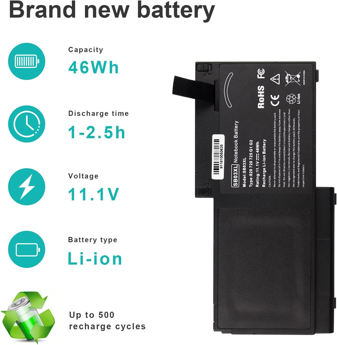 HP Battery SB03XL image 2