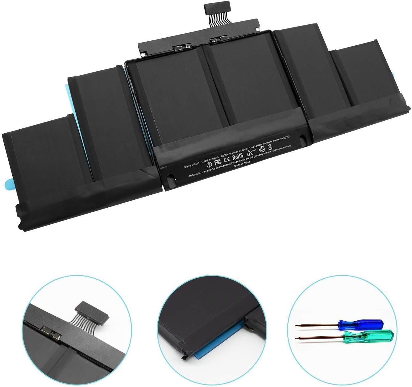 A1398 MacBook Pro Battery Only for (Mid 2012 & Early 2013) 15 Inch image 4