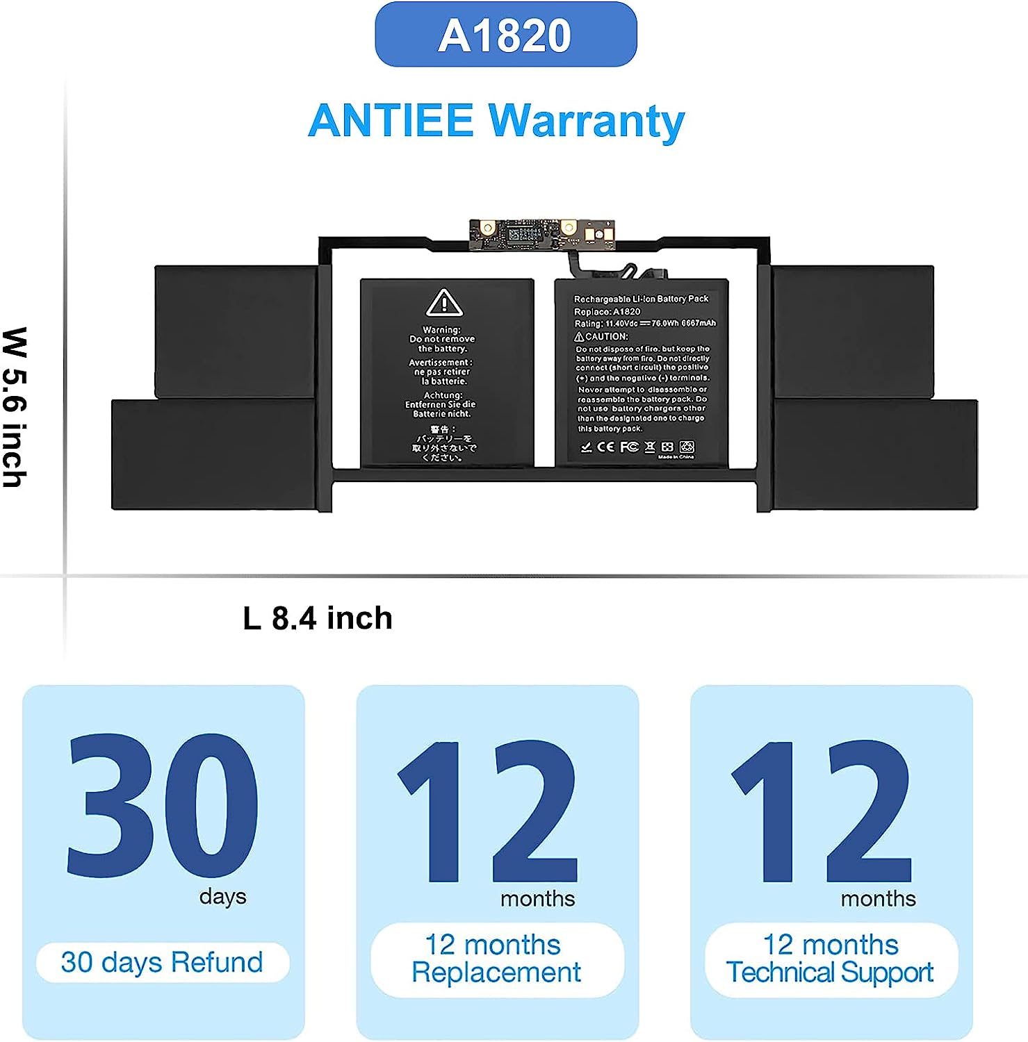 Battery Replacement for MacBook Pro 15″ (Late 2016, Mid 2017) image 2