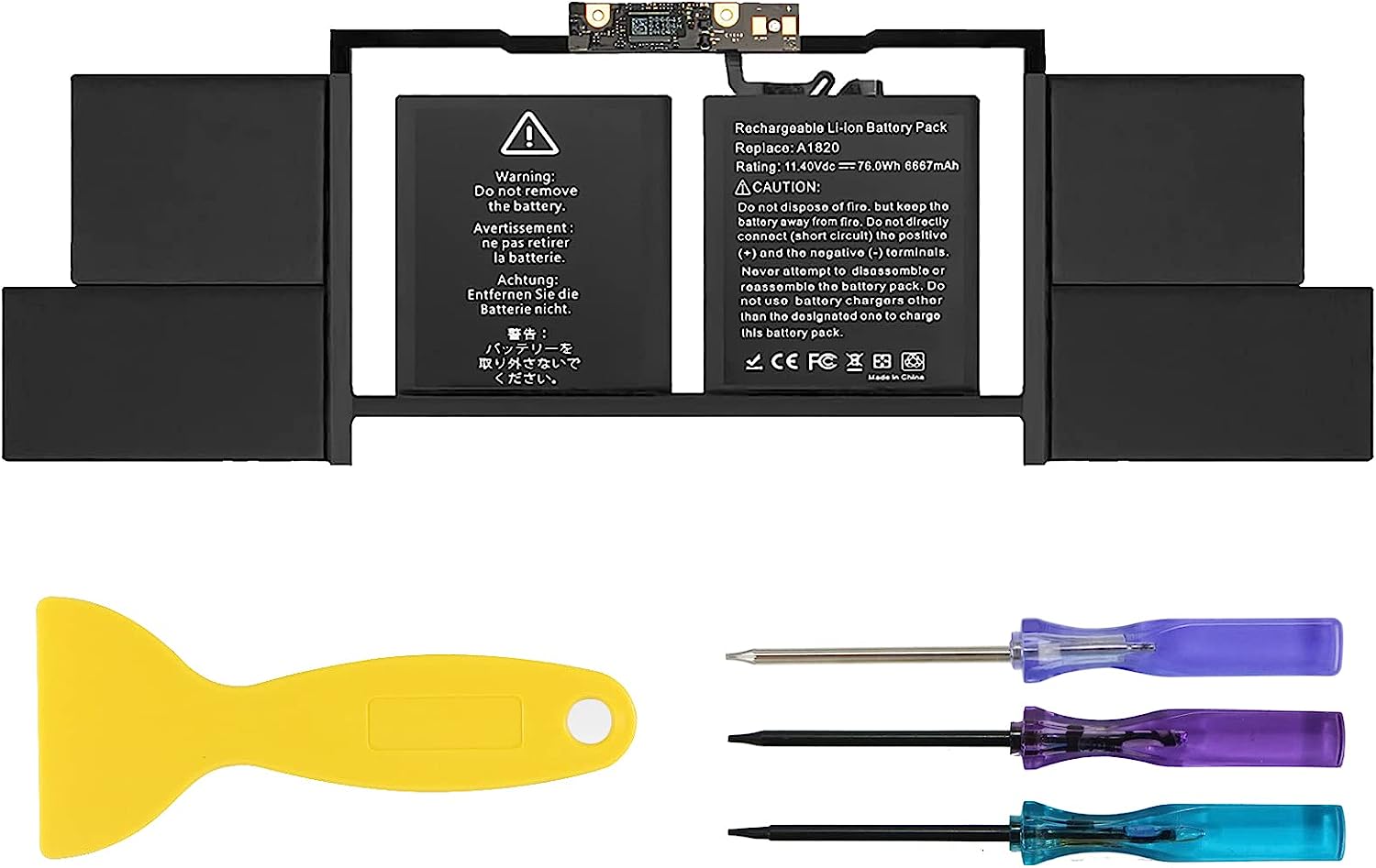 Battery Replacement for MacBook Pro 15″ (Late 2016, Mid 2017)