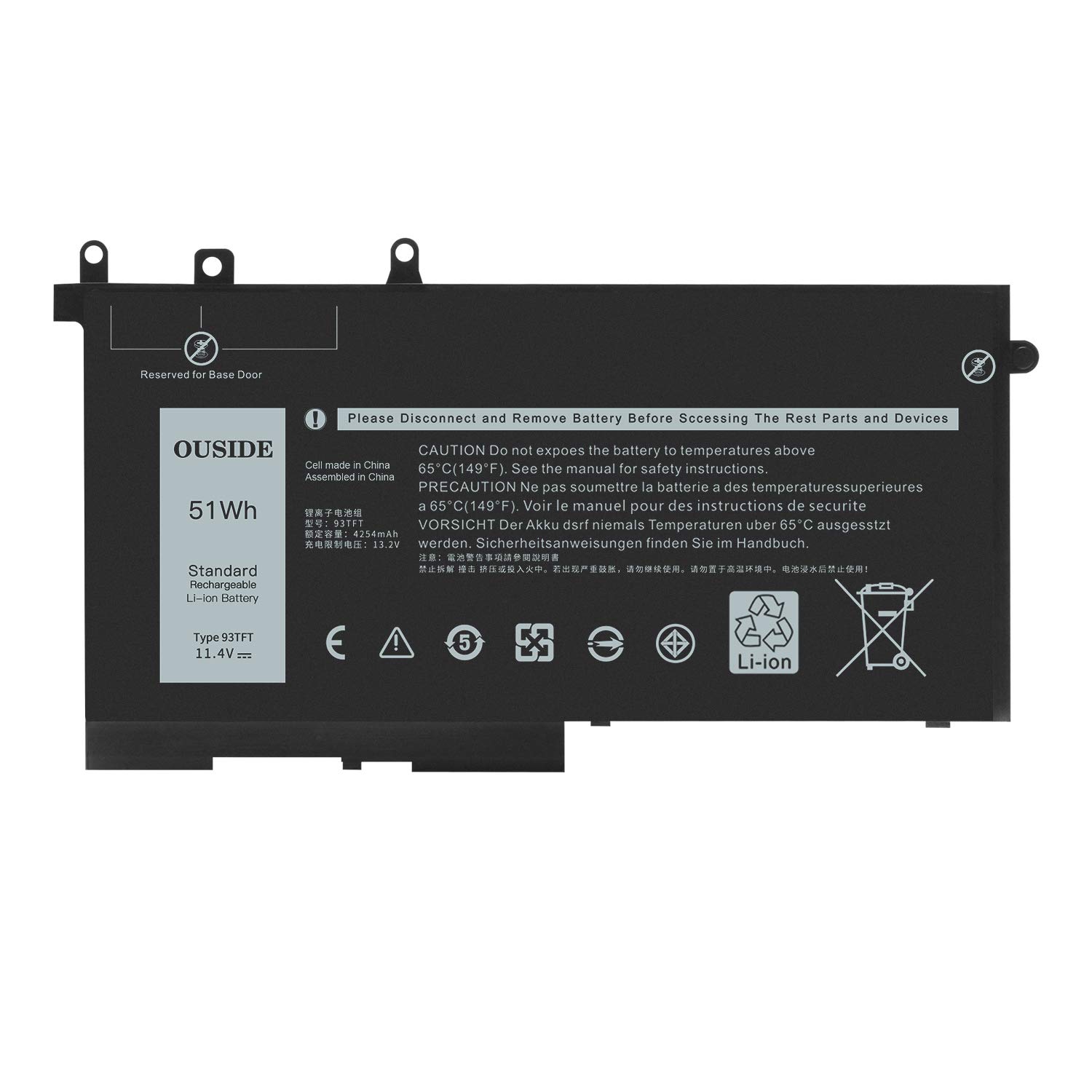 BATTERY DELL 93FTF image 2