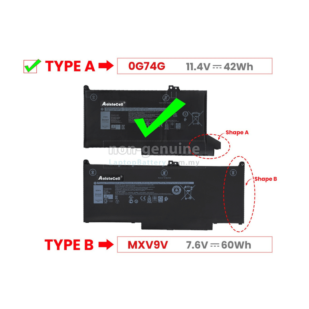 0G74G Laptop Battery image 2