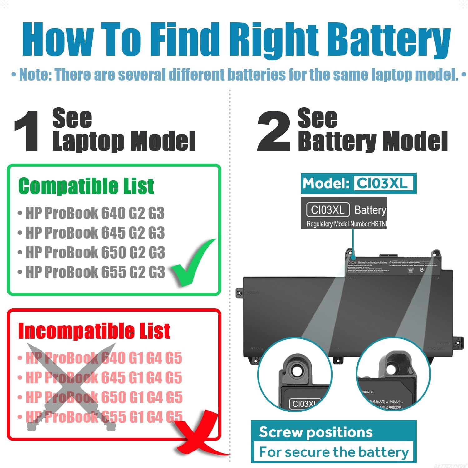 HP Battery CI03XL image 4