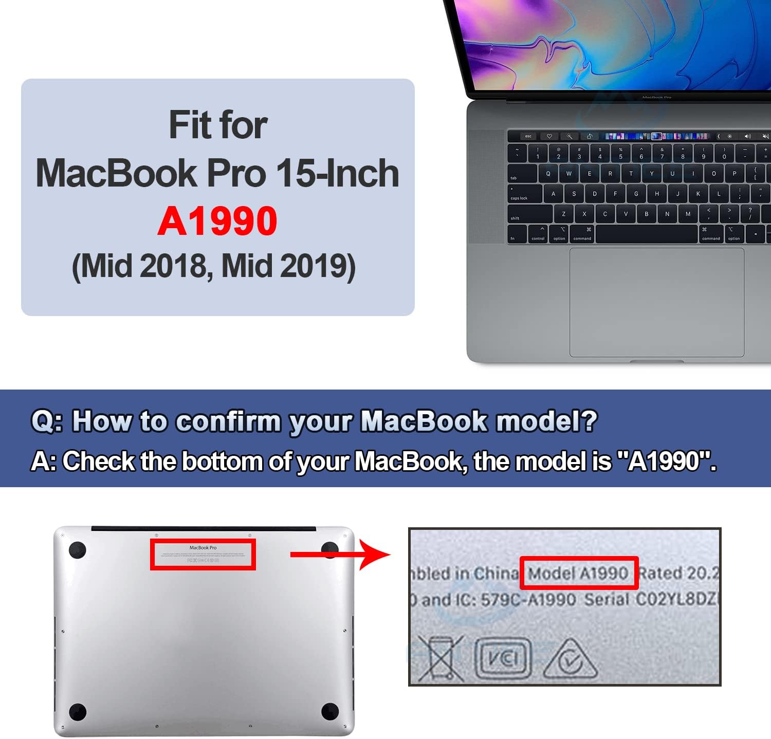 A1990 Battery Replacement for MacBook Pro 15″ Mid 2018 2019 image 4