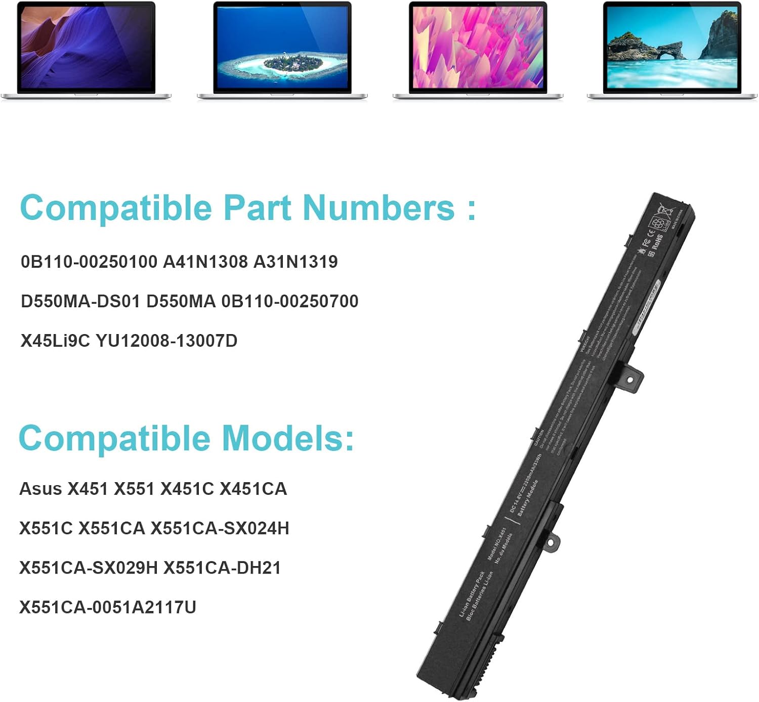 BATTERY ASUS A41N1308 image 6