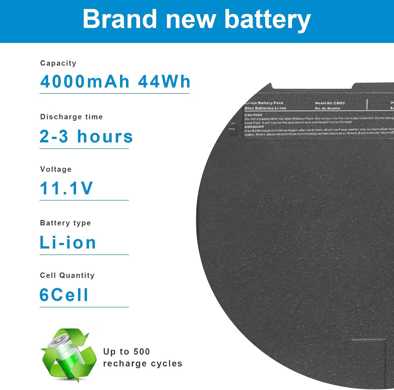 HP BATTERY CM03XL image 4