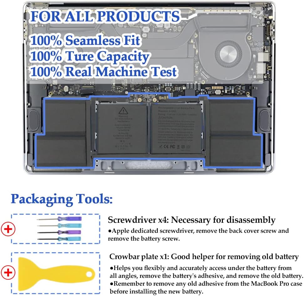 A1990 Battery Replacement for MacBook Pro 15″ Mid 2018 2019 image 2