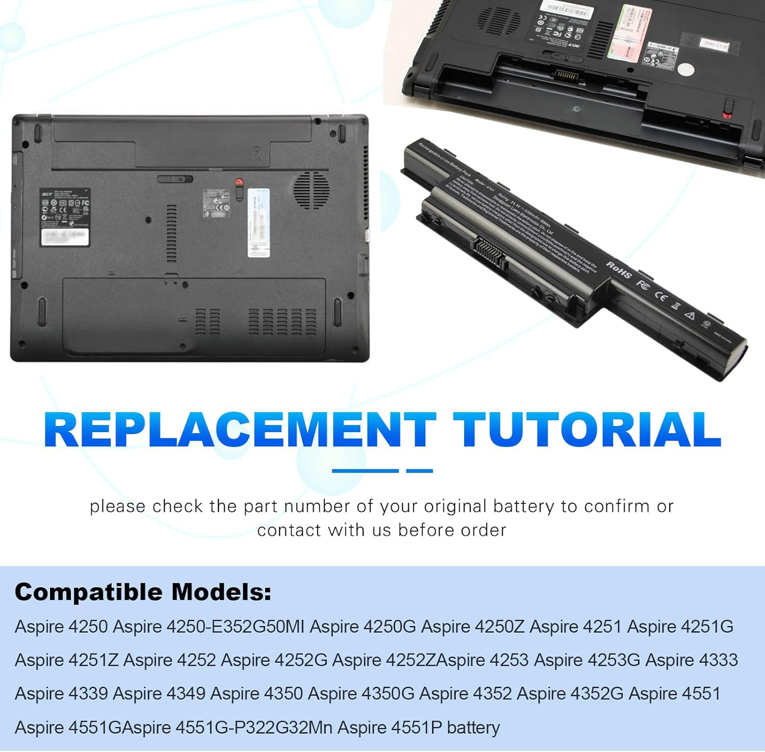 BATTERY ACER AS10D31 image 5