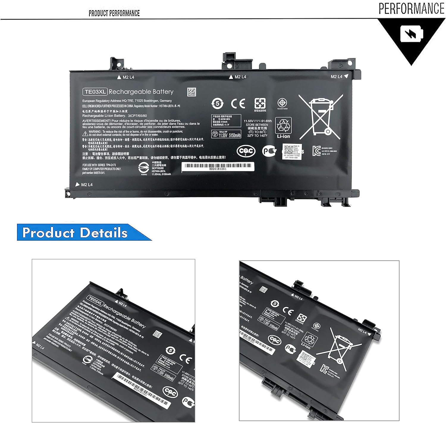 HP Battery TE03XL image 2