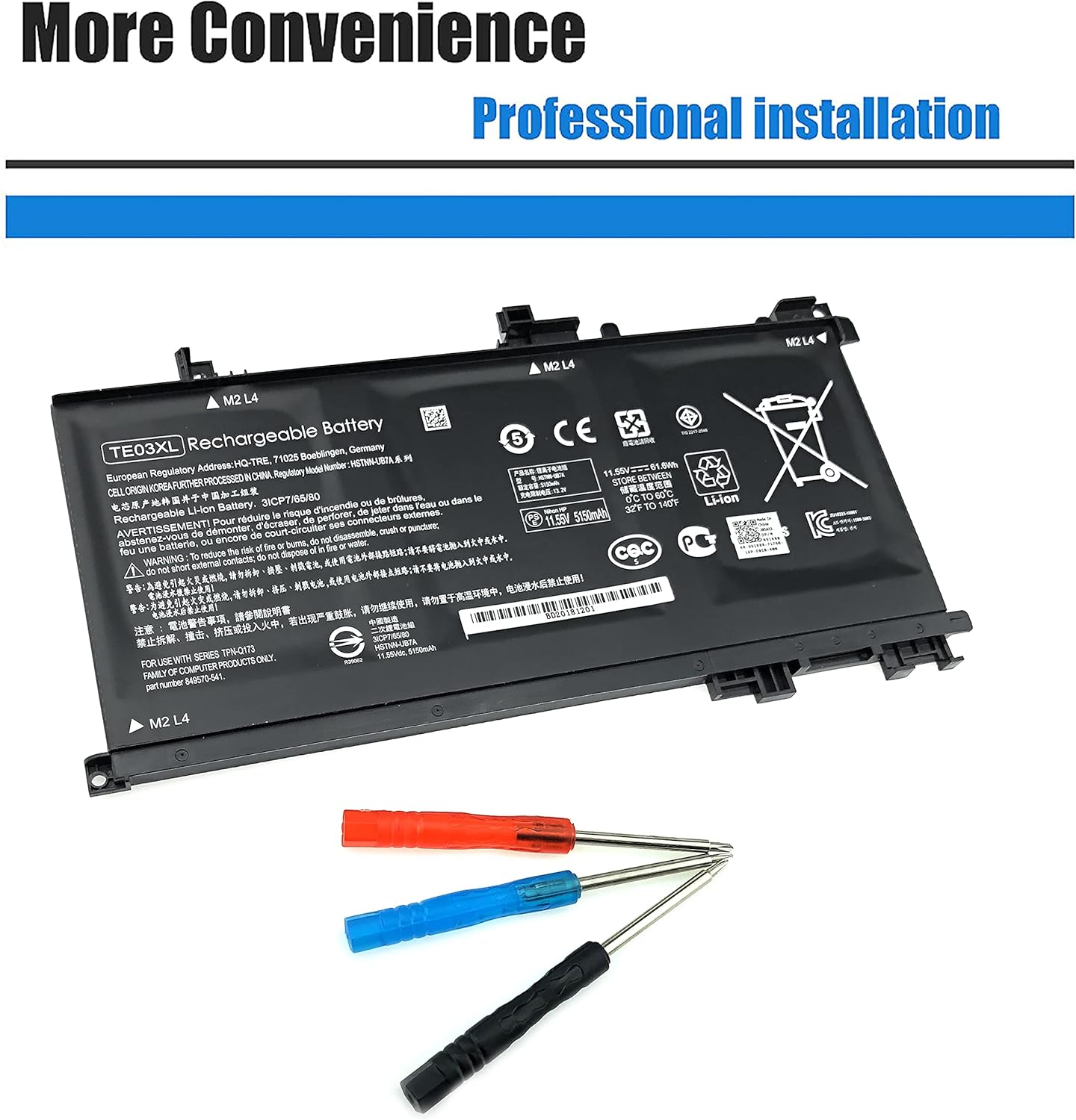 HP Battery TE03XL image 4