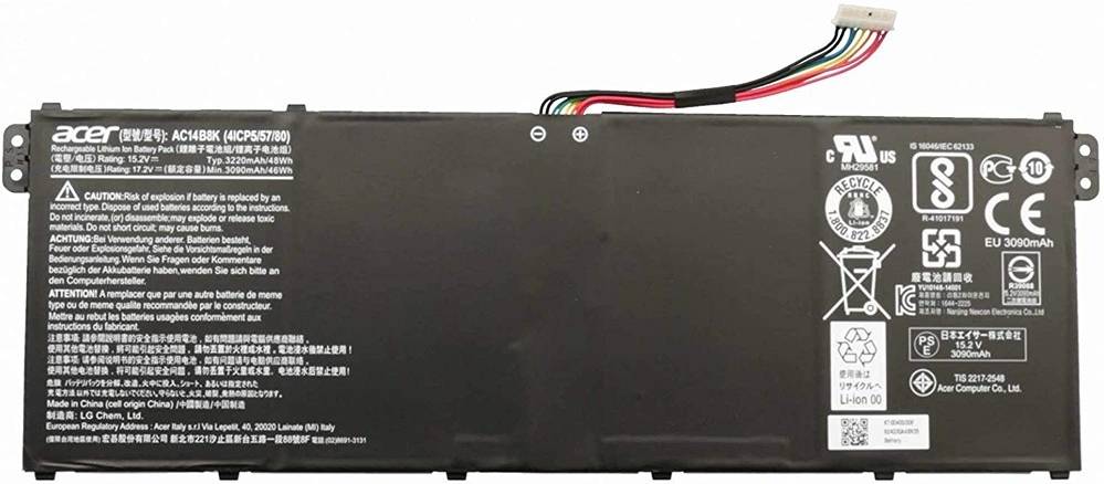 BATTERY ACER AC14B8K image 3