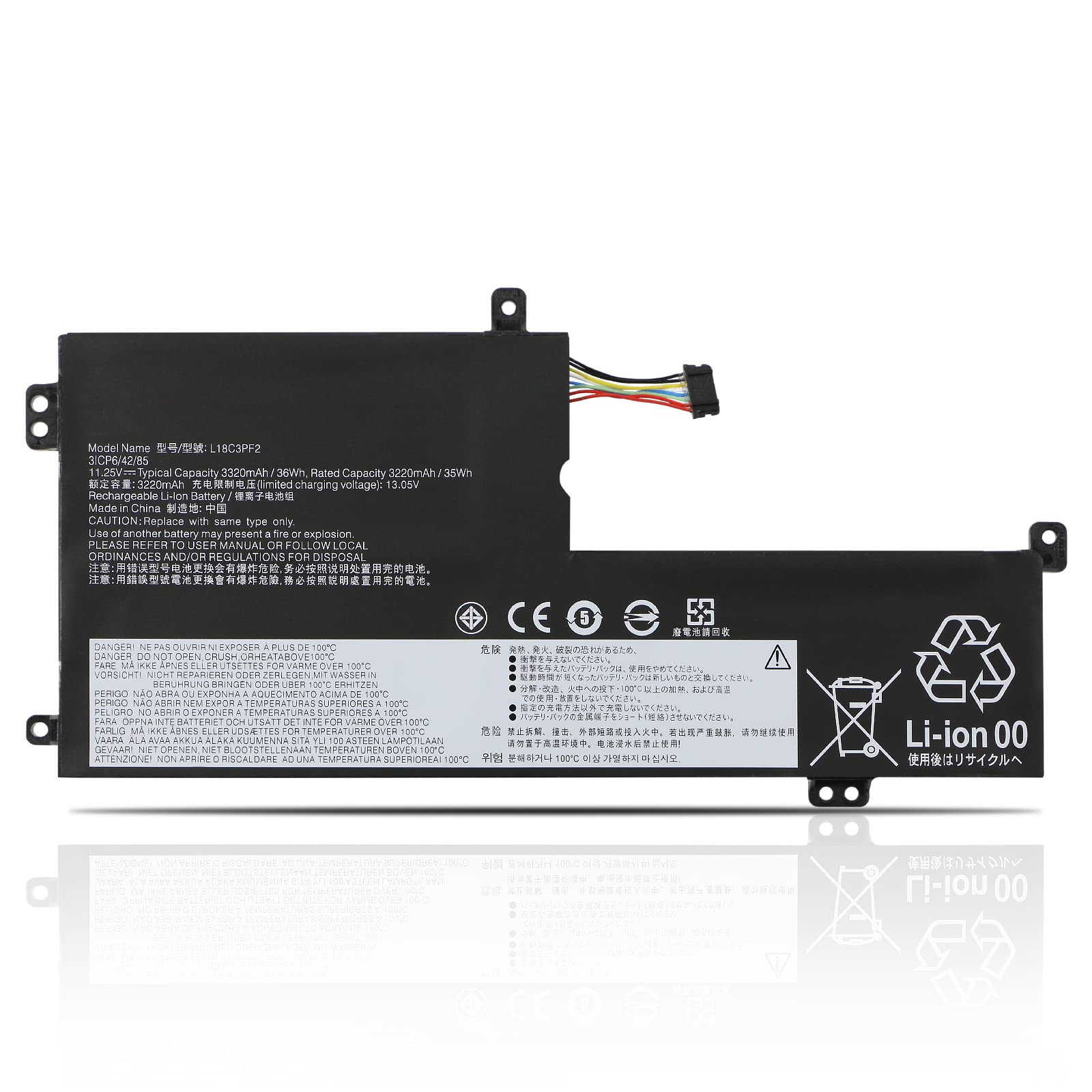 lenovo battery L18C3PF2 image 2