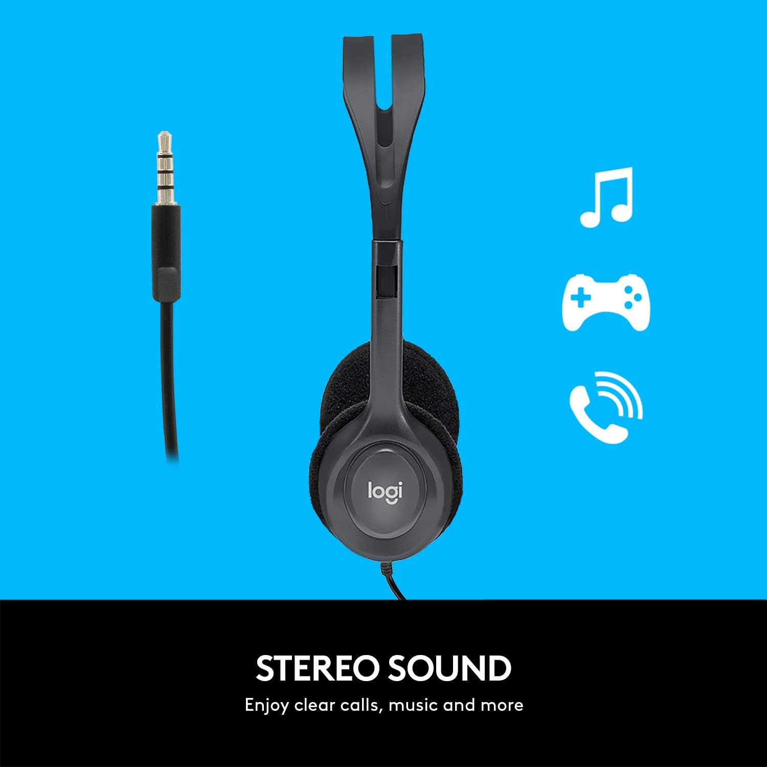 Logitech Stereo Headset H111–1 JACK image 2