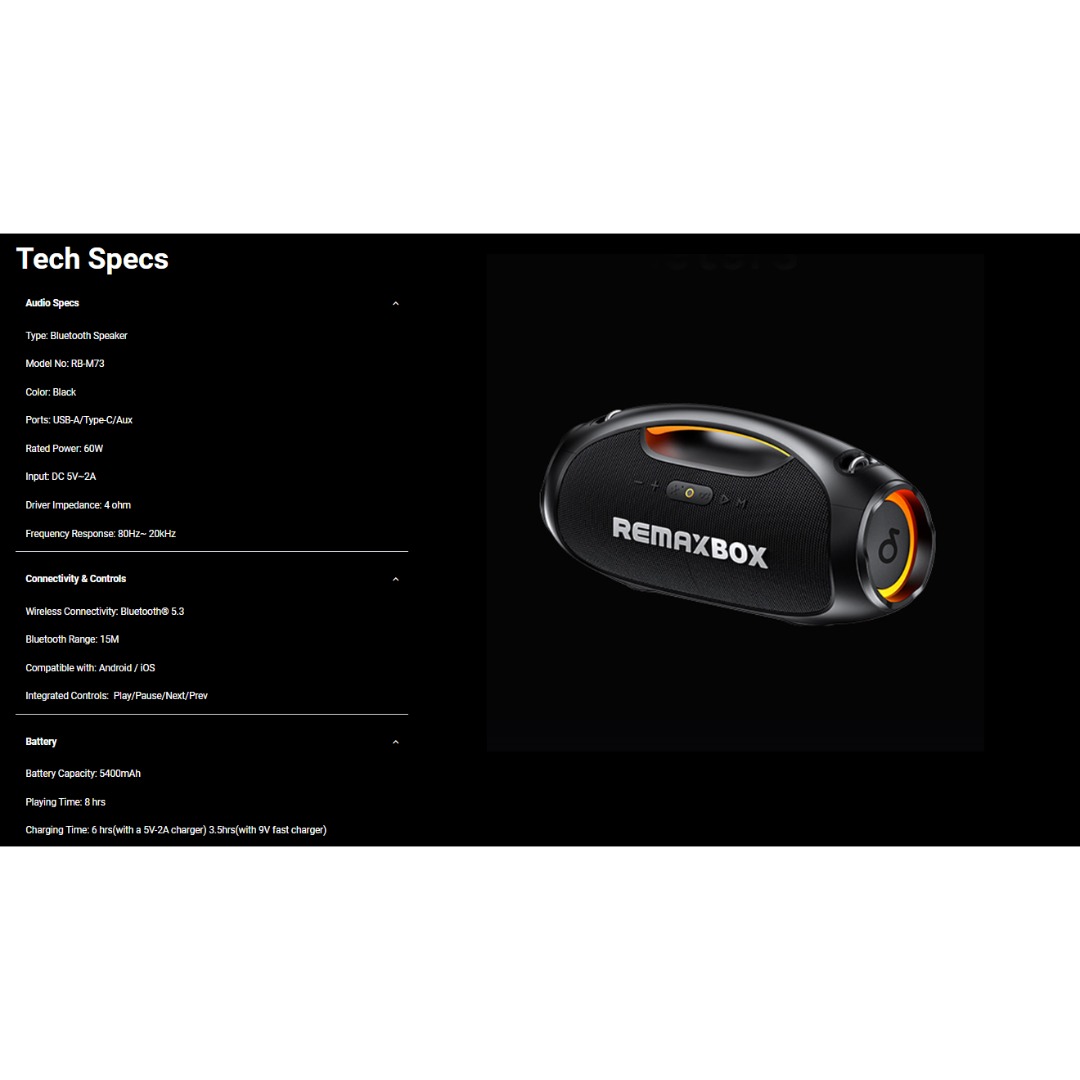 REMAX RB-M73 SPEAKER