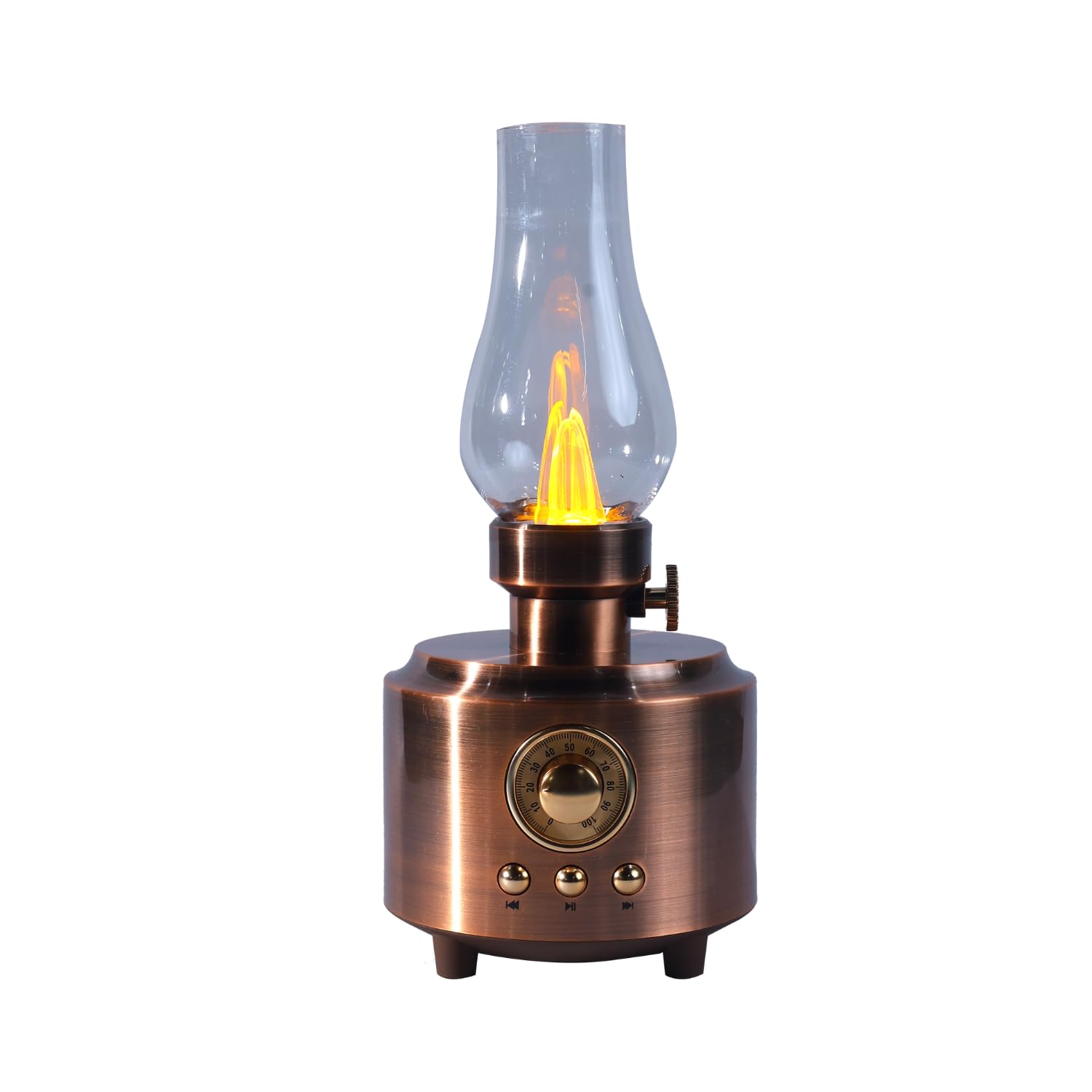 Retro Design Speaker with Flame Light image 3