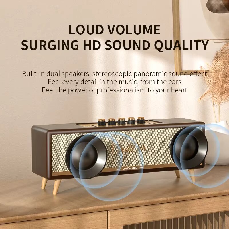 Vintage Bluetooth Speaker Soundbar image 3