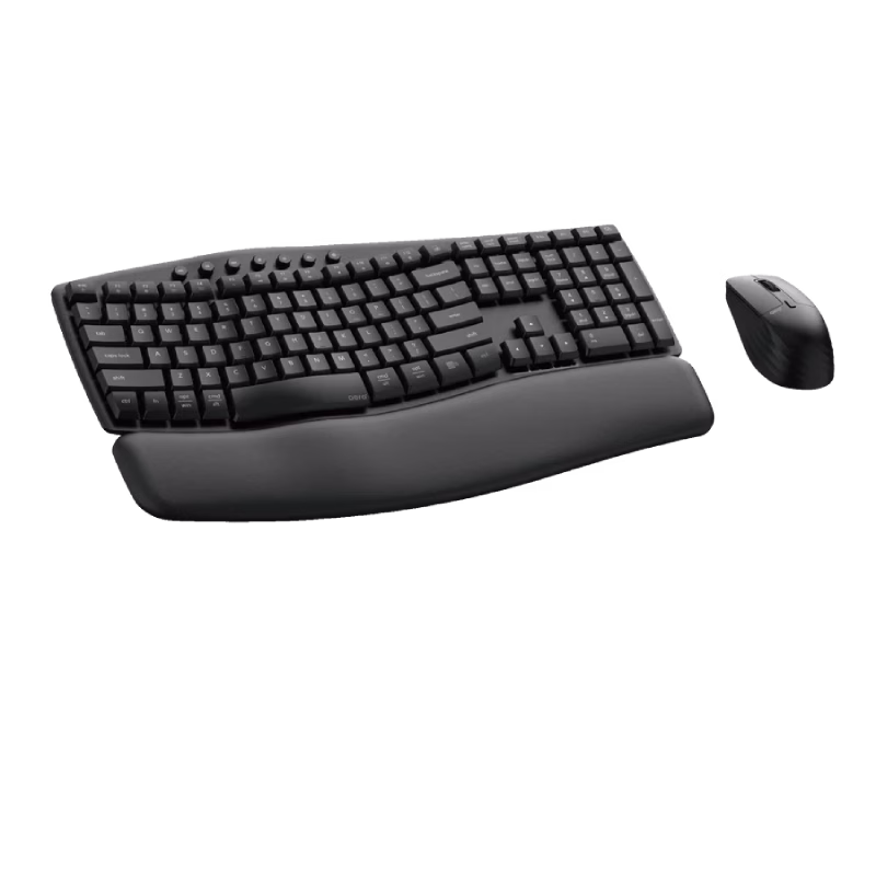 FANTECH WKM71 AERA ARCH: The Ultimate Natural Curved Ergonomic Wireless Combo, High-Performance Silent Keyboard & Mouse