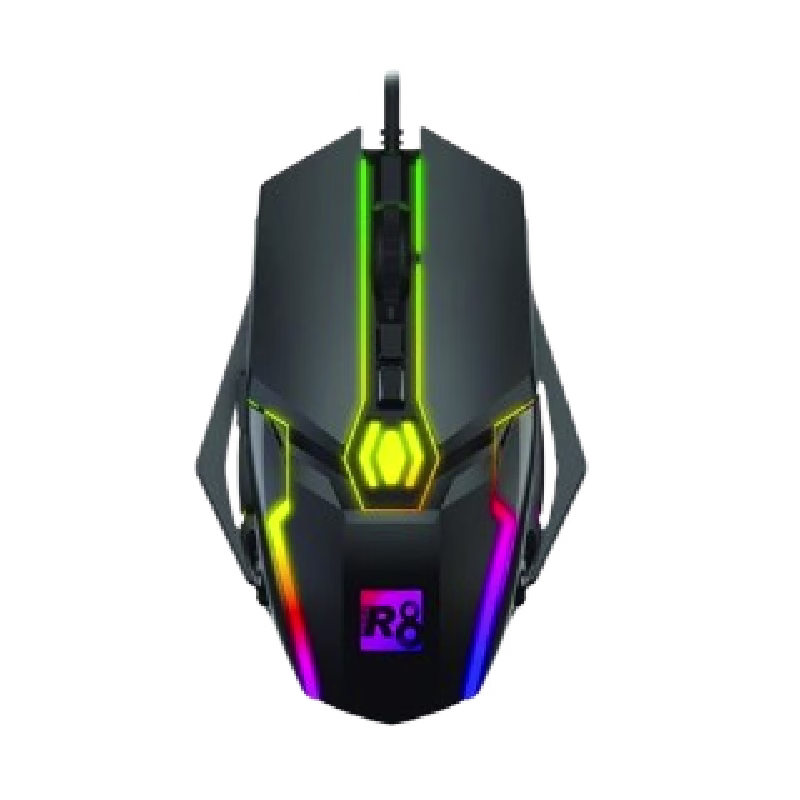 R8 Wireless Gaming Mouse with RGB LED Light Black | 1622