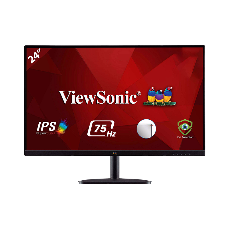 View Sonic Monitor VA2432-mhd 24” 1080p IPS Monitor with Frameless Design | 3 Years Warranty