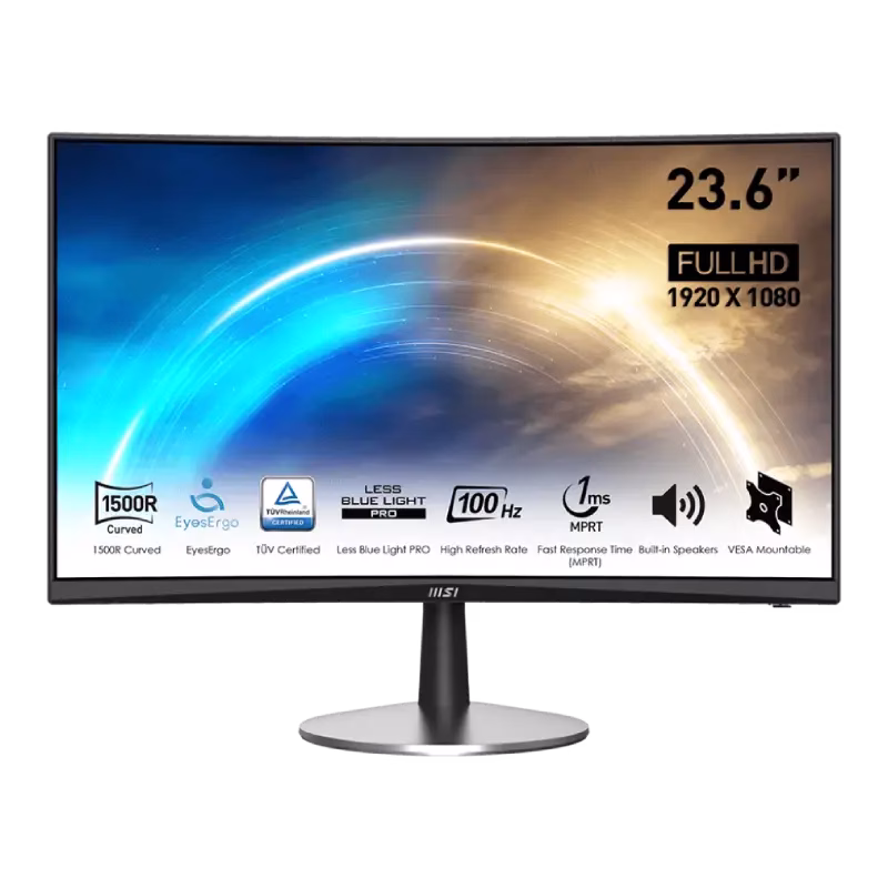 MSI Pro MP2422C 24″ 100Hz Curved Monitor