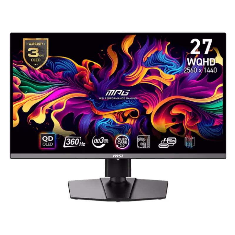 MSI MPG 271QRX QD-OLED 27″ 360Hz Gaming Monitor | 2 Year Warranty