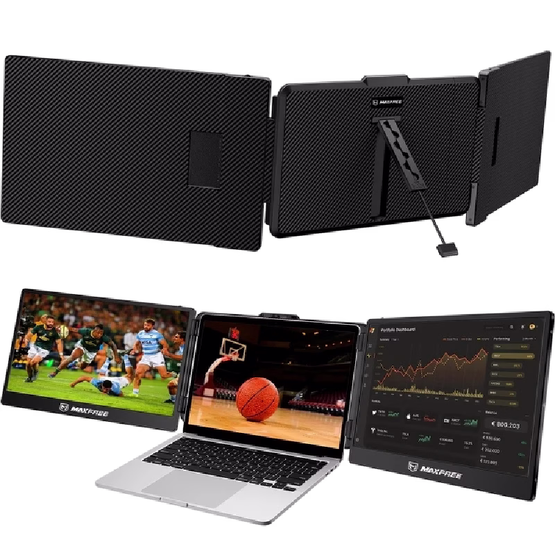 Maxfree S2 14″ Portable Laptop Screen Extender – Dual & Triple Display Monitor