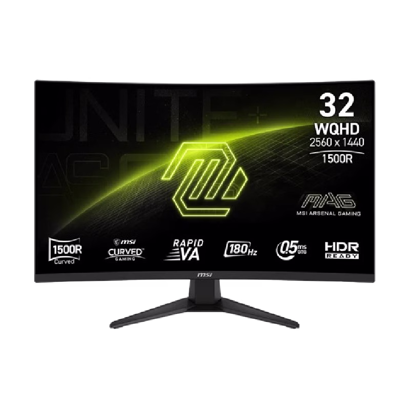 MSI MAG 321CQF E18 32″ WQHD Curved 180Hz 0.5ms Gaming Monitor