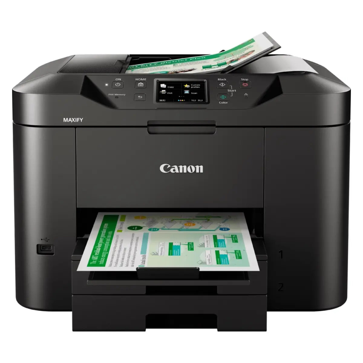 Canon Business Inkjet Series – MAXIFY 4 In 1 Business Inkjet MAXIFY MB2740 All-In-One for busy home office with print, copy, scan and fax functions,24 ipm mono, 15 ipm color, 7.... image 3