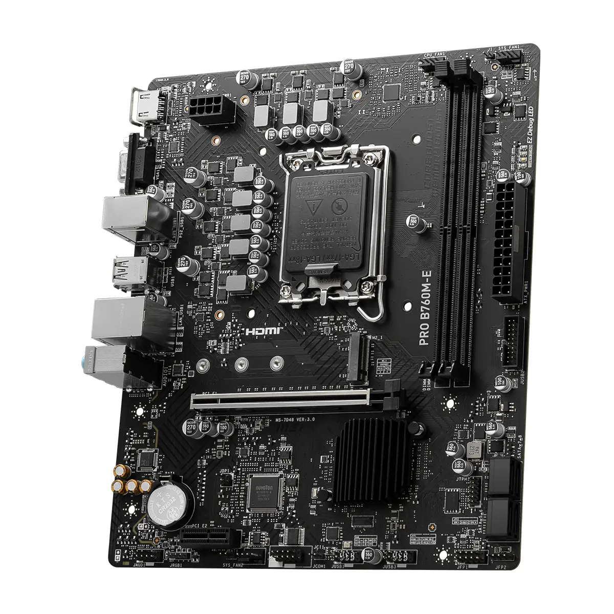 MSI PRO B760M-E DDR5 Micro-ATX Motherboard | 911-7D48-073